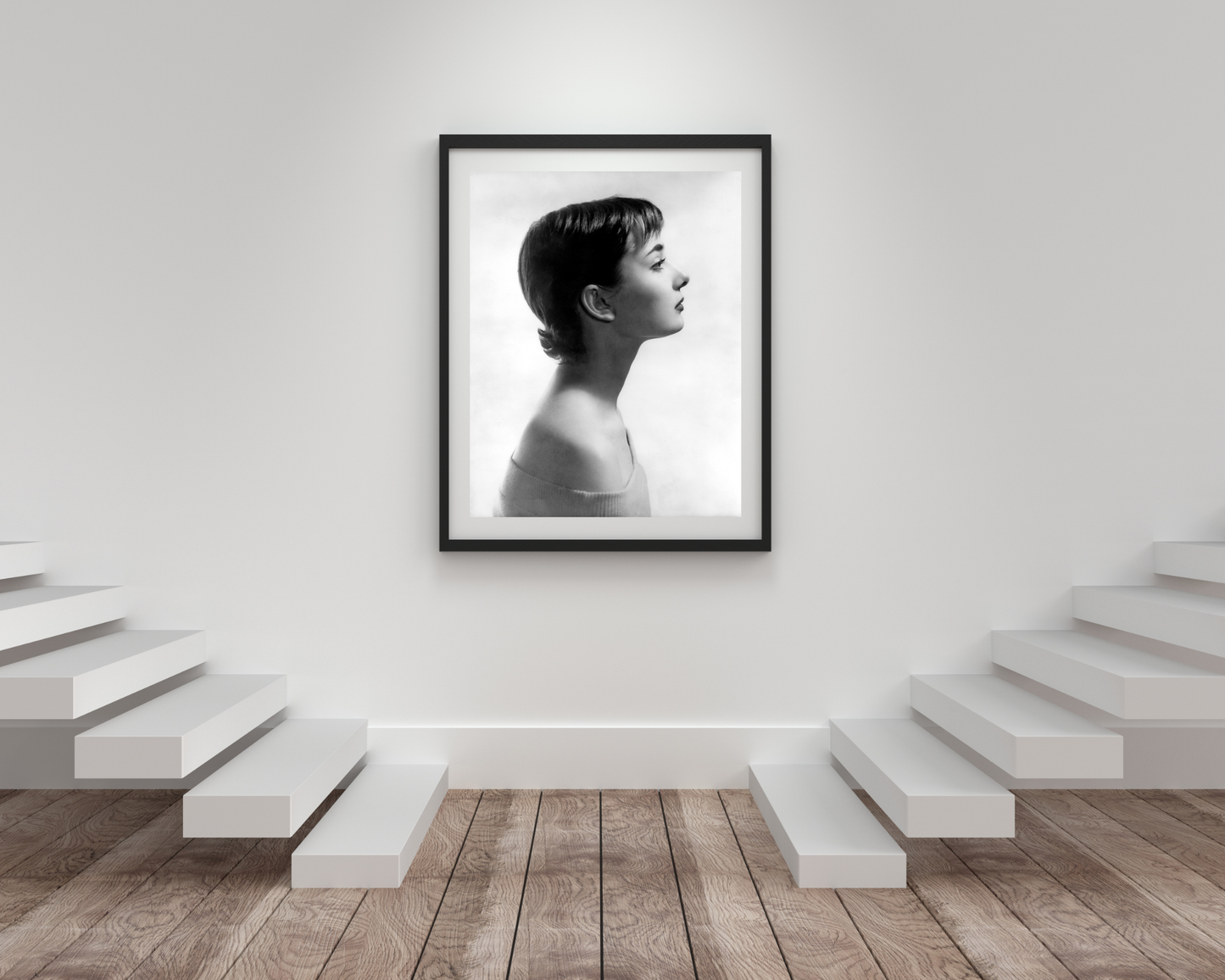 Audrey Hepburn Stunning Profile Portrait