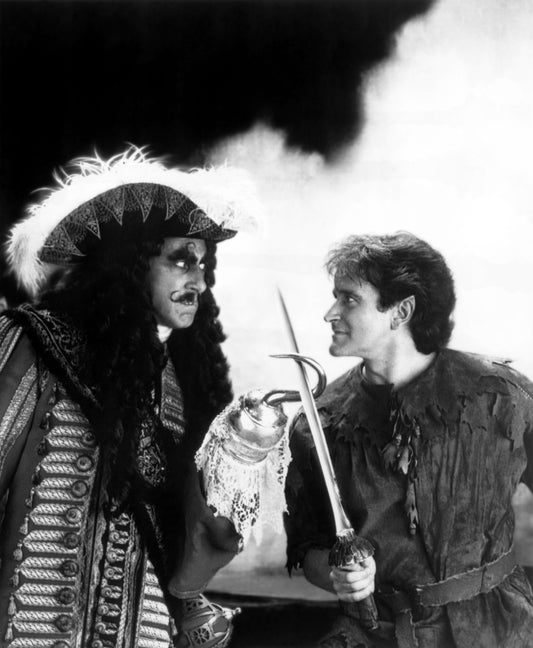 Dustin Hoffman and Robin Williams in "Hook"