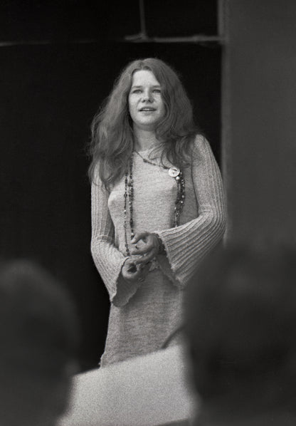 Janis Joplin Candid and Smiling at Monterey Pop
