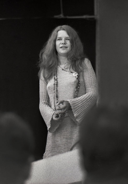 Janis Joplin Candid and Smiling at Monterey Pop