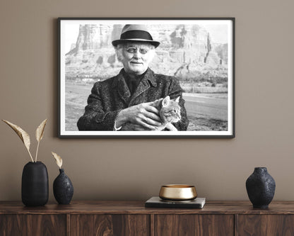 Art Carney with Cat