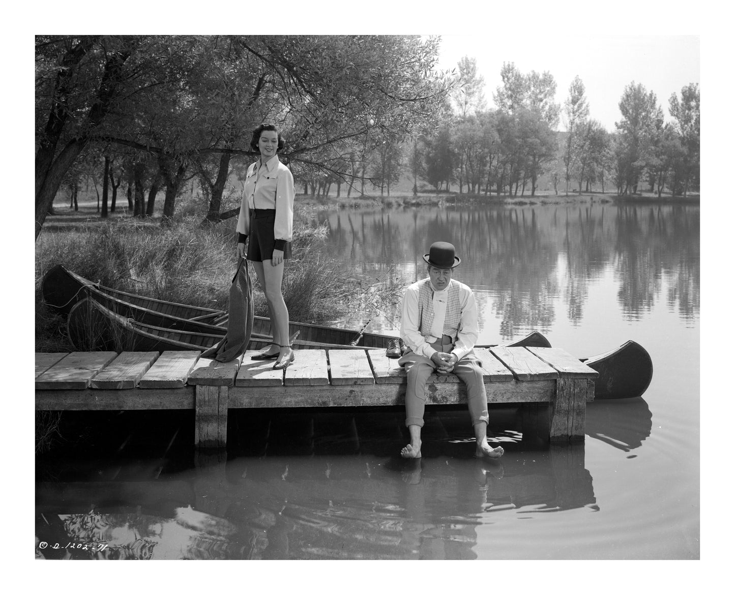 Ray Milland and Rosalind Russel on the Lake