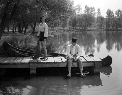 Ray Milland and Rosalind Russel on the Lake