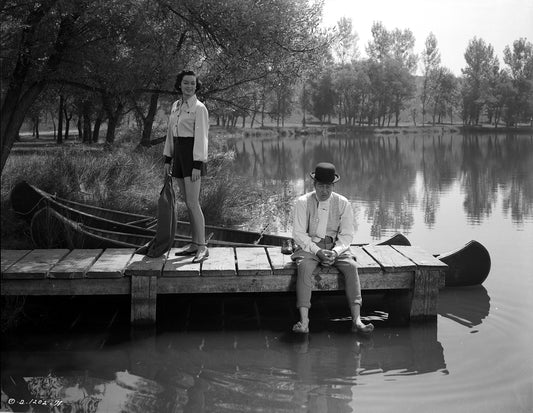 Ray Milland and Rosalind Russel on the Lake