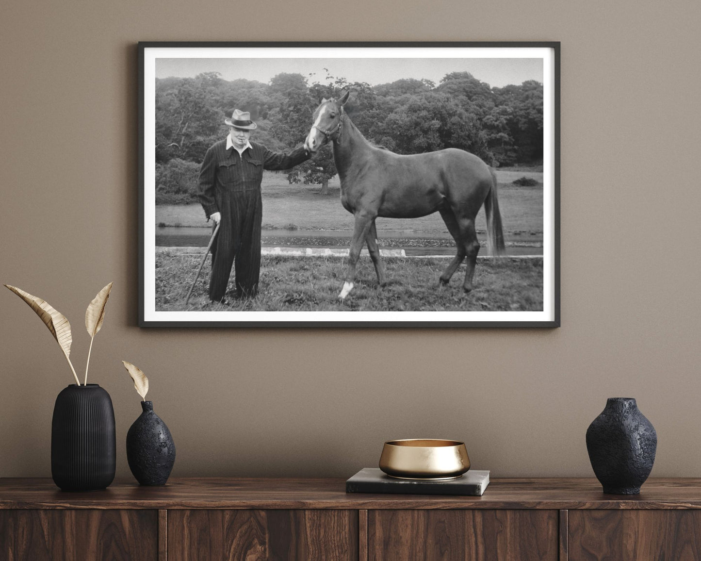 Winston Churchill with Horse