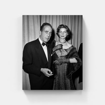 Humphrey Bogart and Lauren Bacall at Oscars