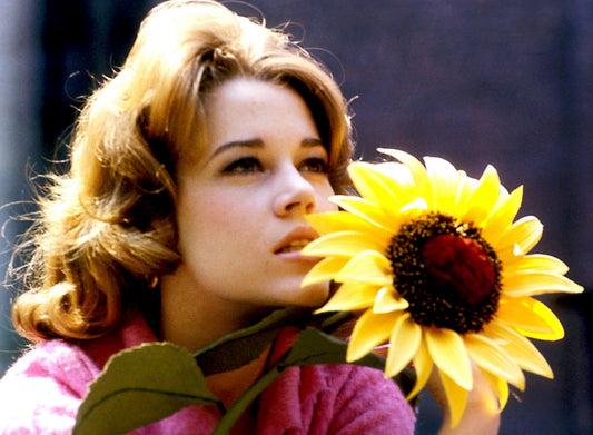 Jane Fonda with Sunflower