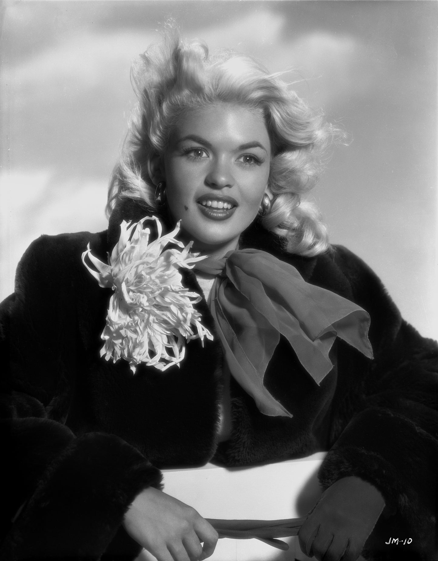 Jayne Mansfield Smiling in Coat