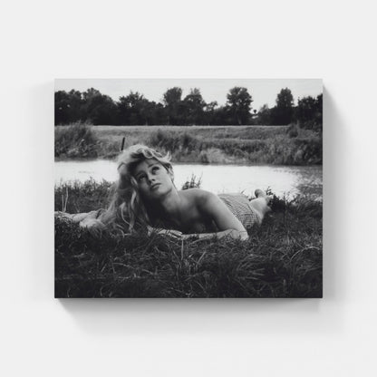 Brigitte Bardot Lying in Grass