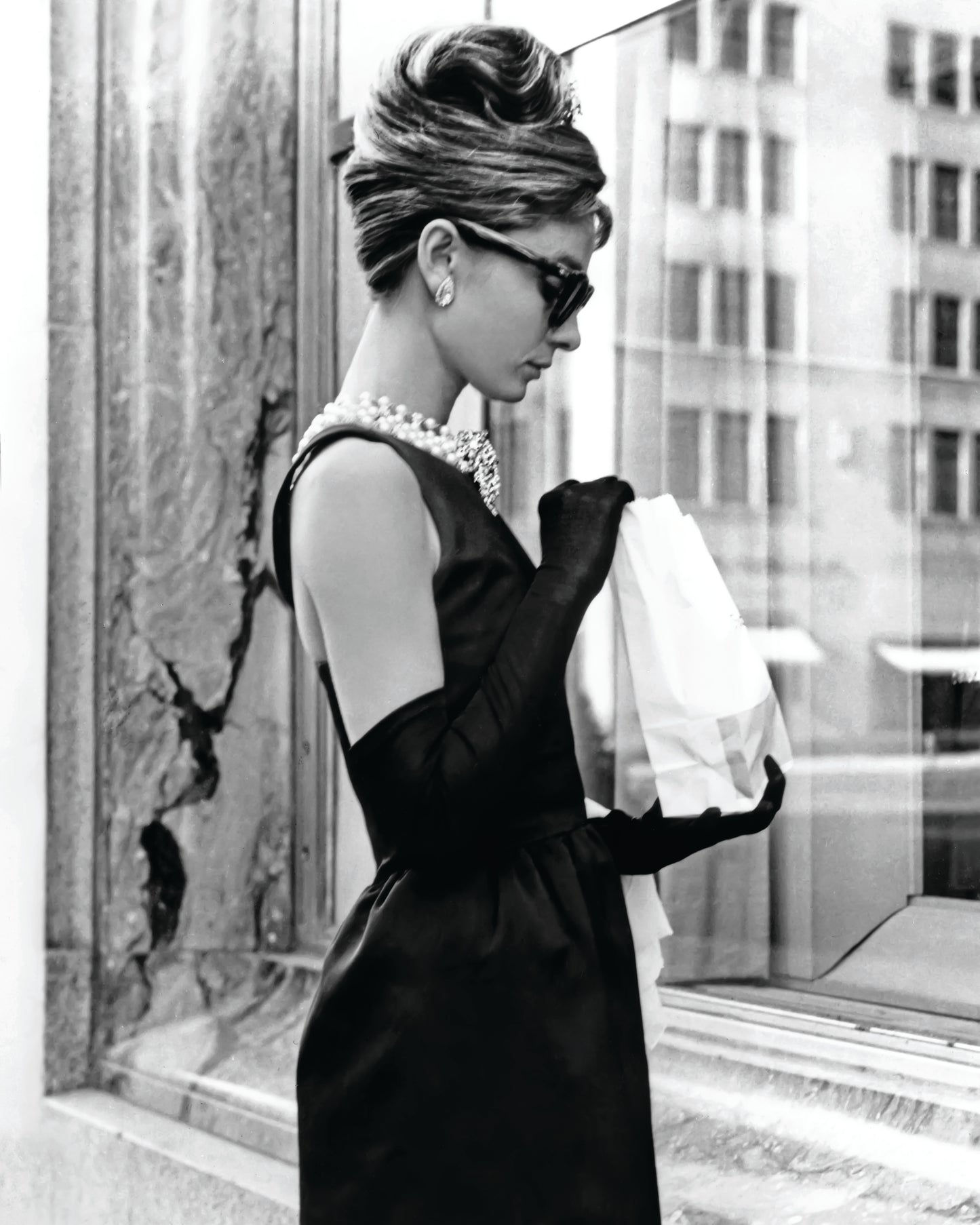 Audrey Hepburn Breakfast at Tiffany's Iconic Shot
