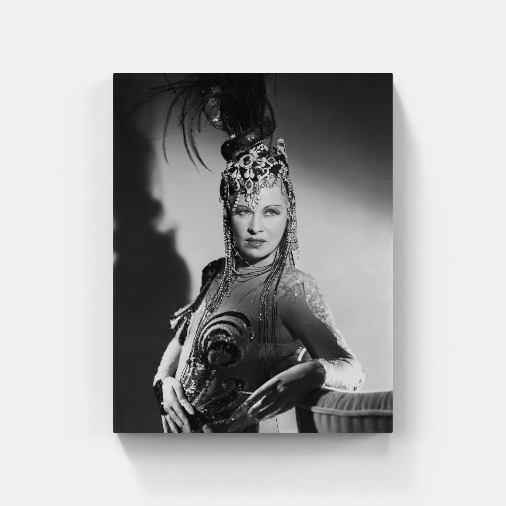 Mae West in Headdress