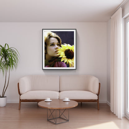 Jane Fonda with Sunflower