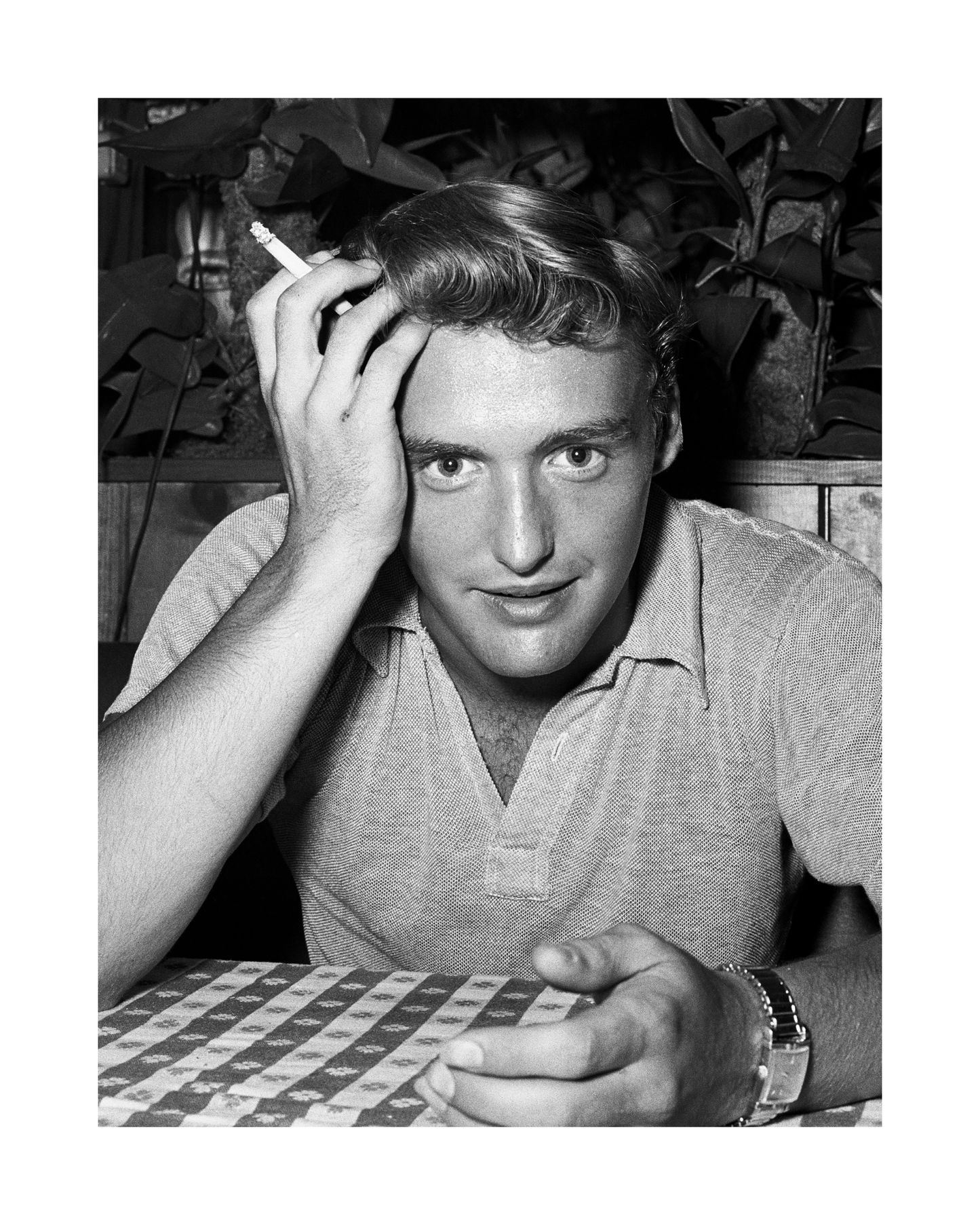 Dennis Hopper Smoking at Villa Capri