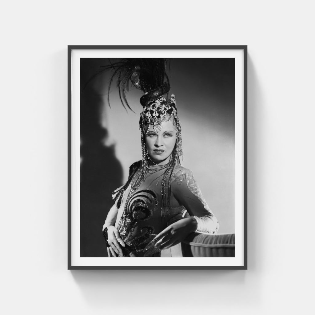 Mae West in Headdress