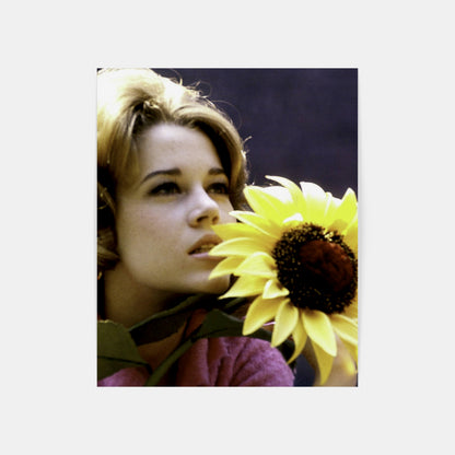 Jane Fonda with Sunflower