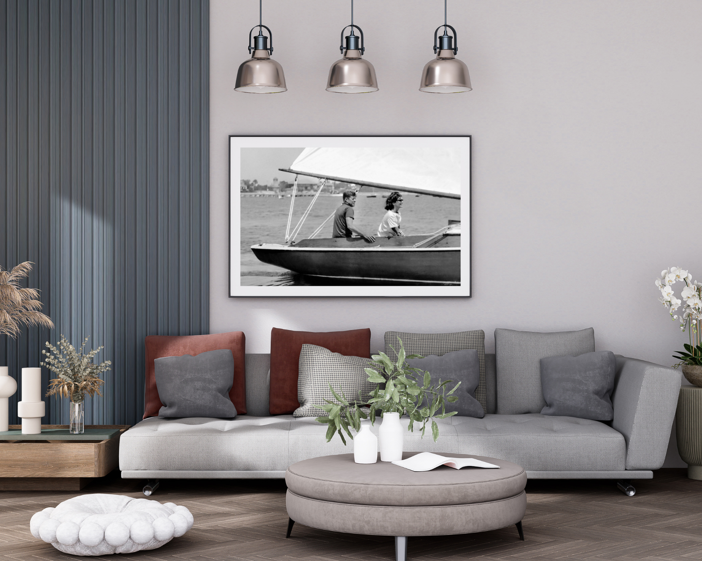 John F. Kennedy and Jackie Kennedy Sailing