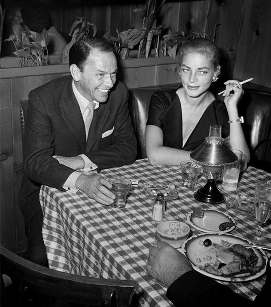 Frank Sinatra und Lauren Bacall in der Villa Capri