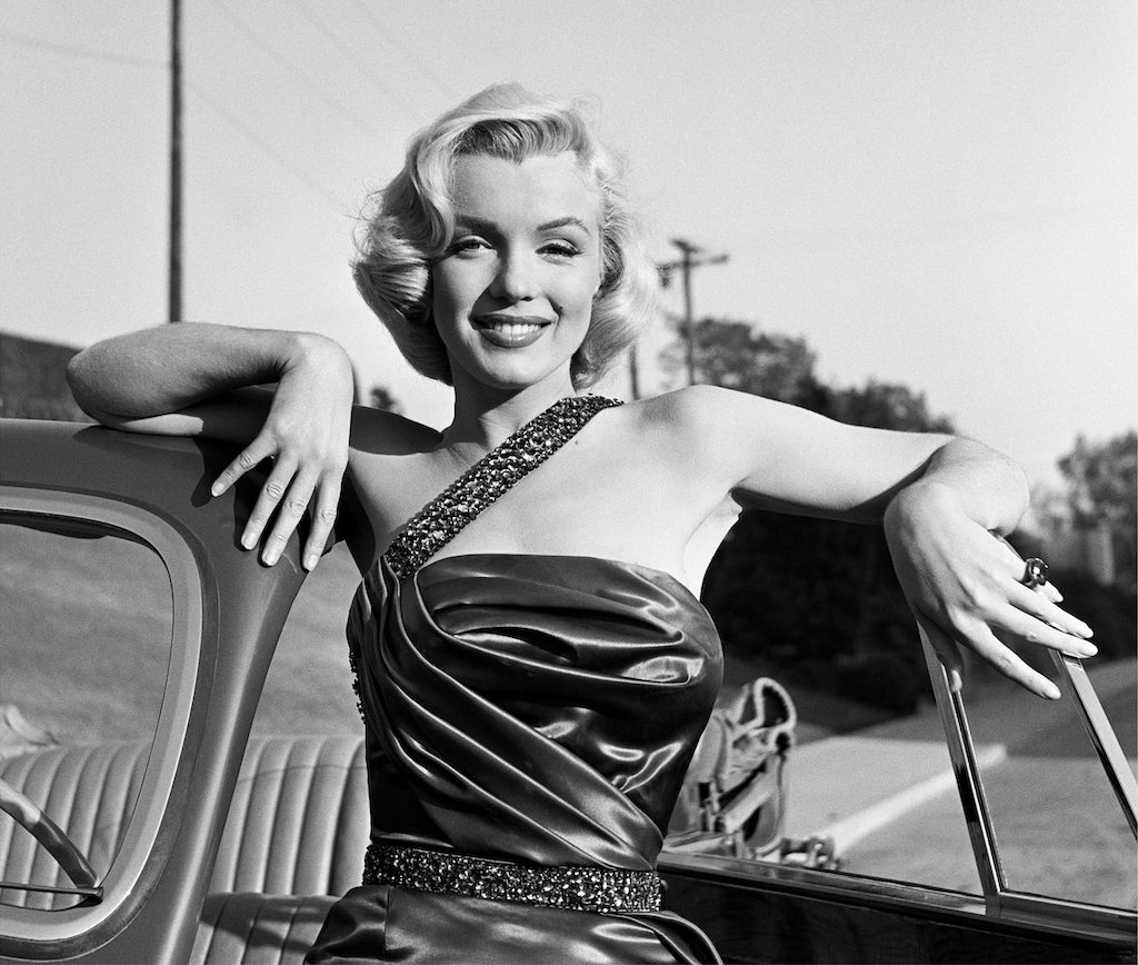 Marilyn Monroe with Classic Roadster for "How to Marry a Millionaire"
