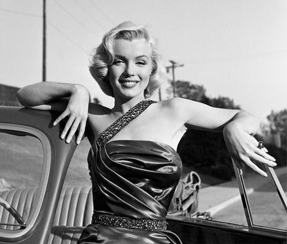 Marilyn Monroe with Classic Roadster for "How to Marry a Millionaire"