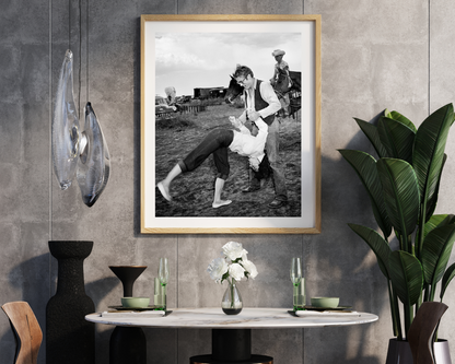 Elizabeth Taylor Flipping with James Dean