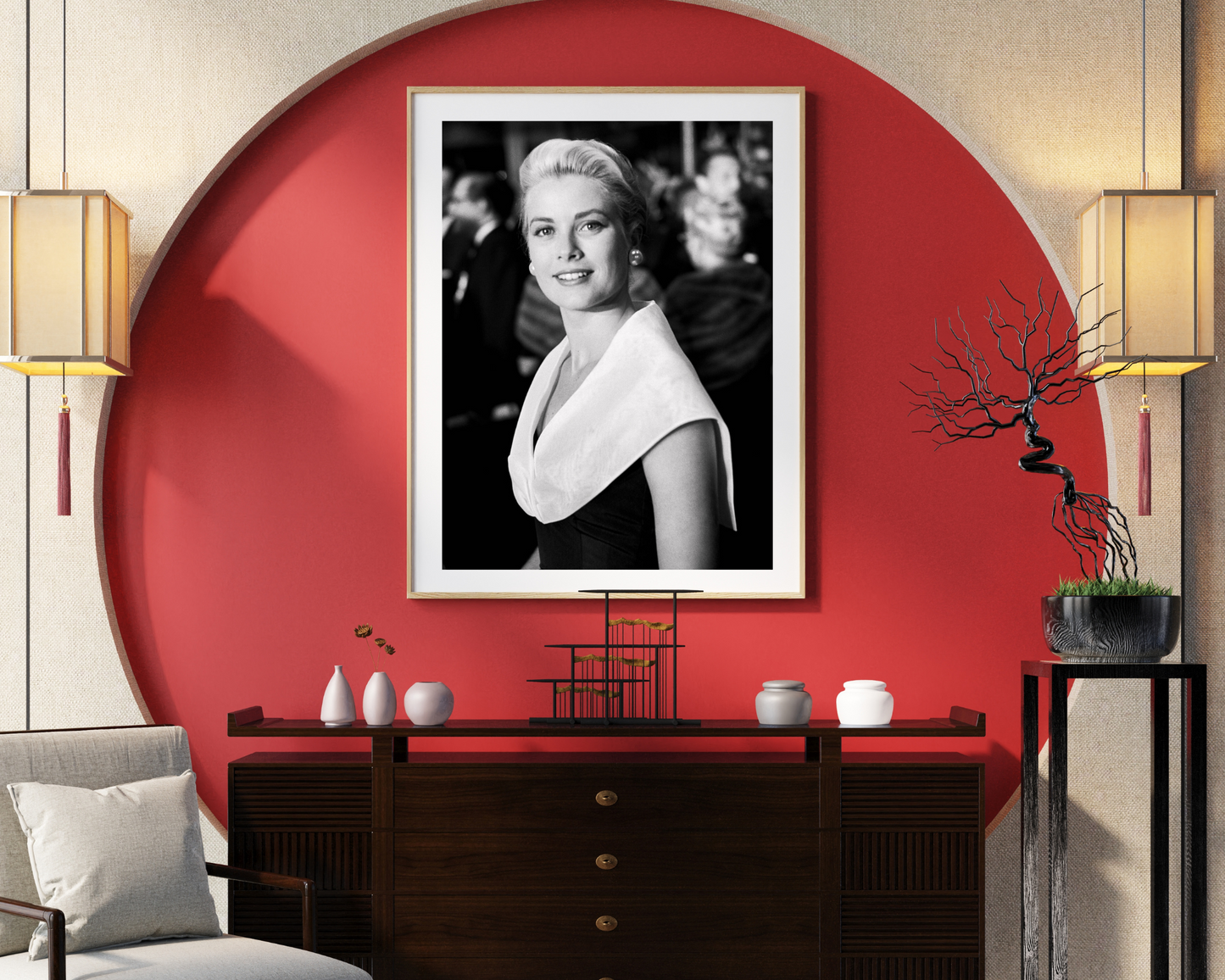 Grace Kelly at the Premiere of Rear Window