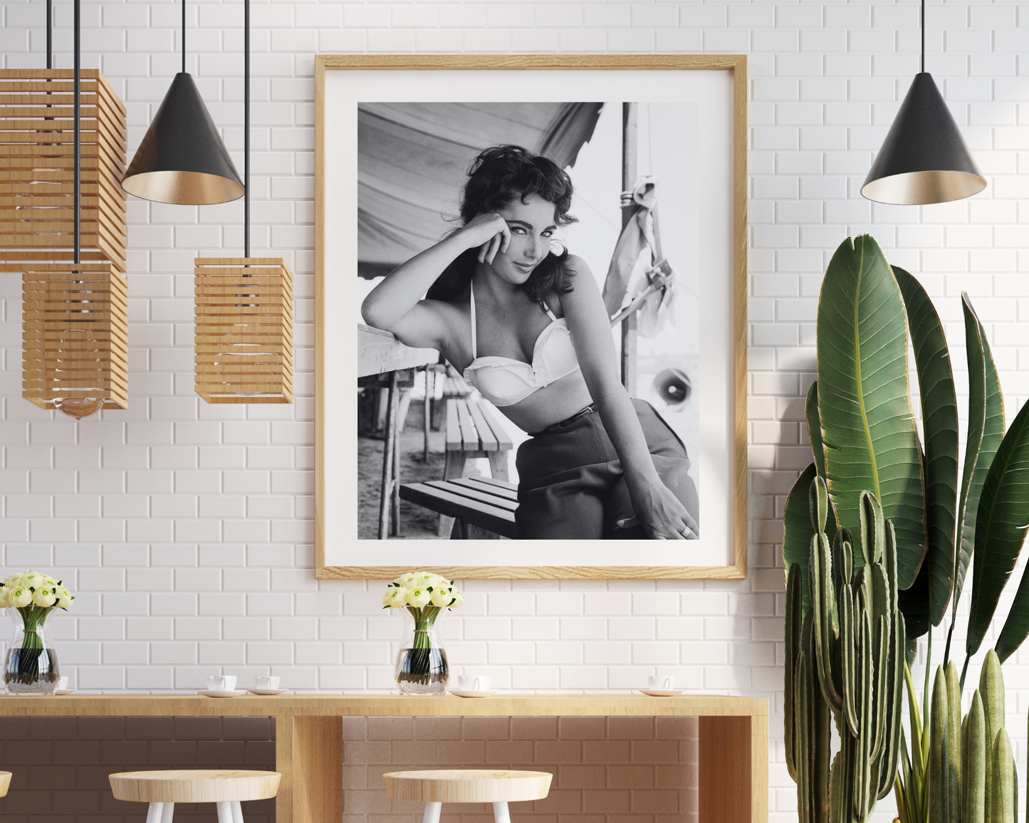 Elizabeth Taylor sur le tournage de "Géant"