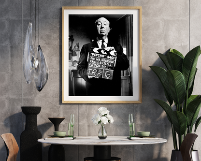 Hitchcock sur le tournage de « Psychose »