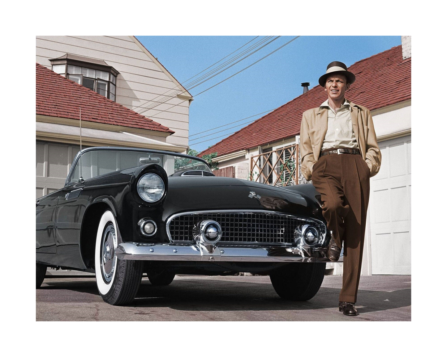Frank Sinatra Standing with Thunderbird