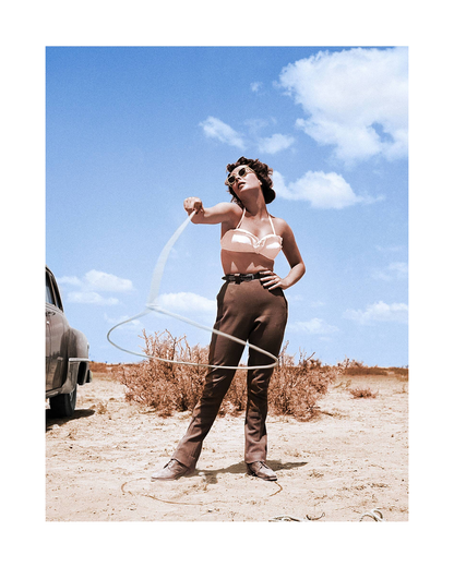 Elizabeth Taylor with Lasso