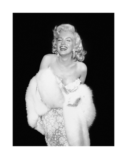 Marilyn Monroe Smiling in Fur