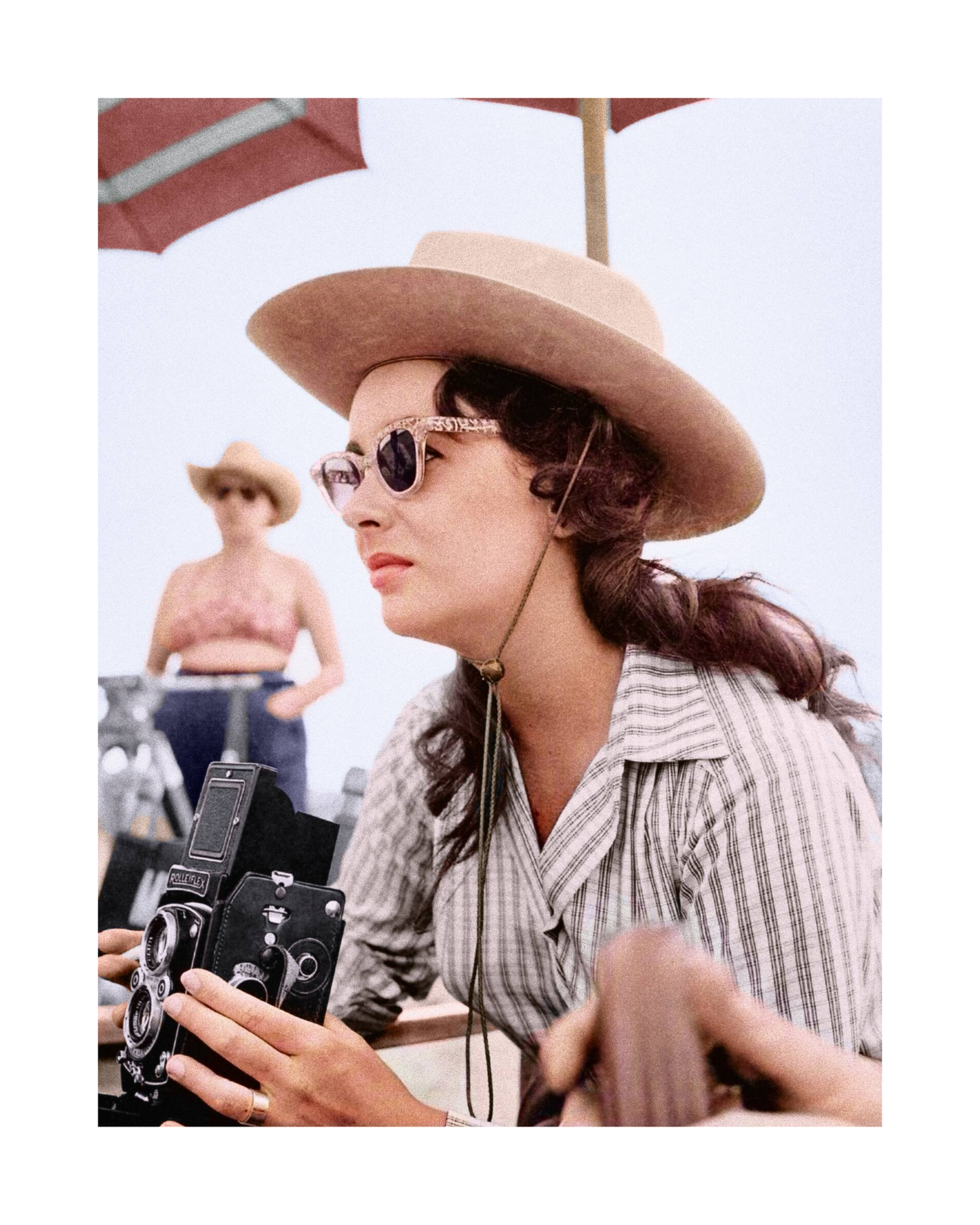 Elizabeth Taylor with Vintage Camera