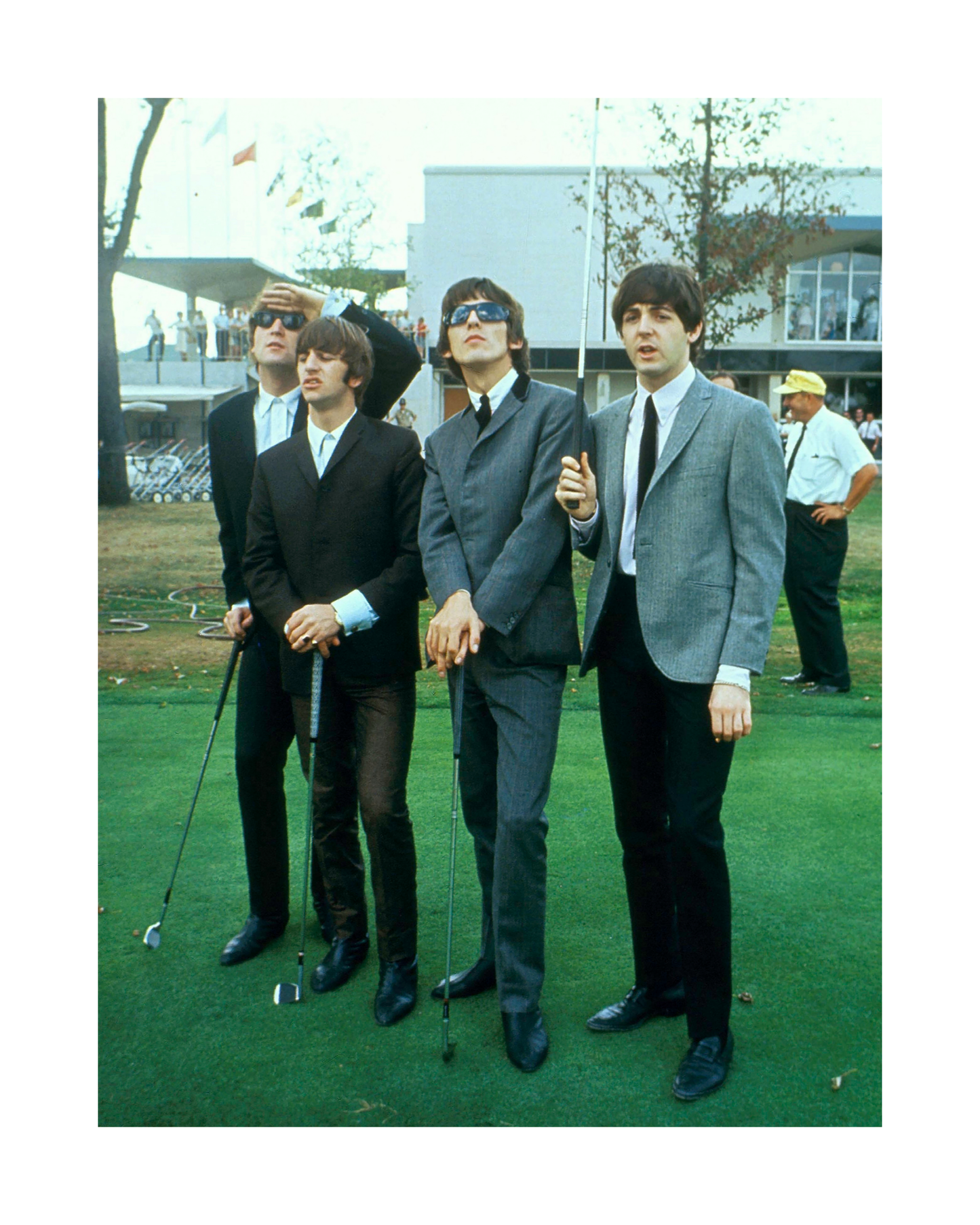 Die Beatles beim Golfen