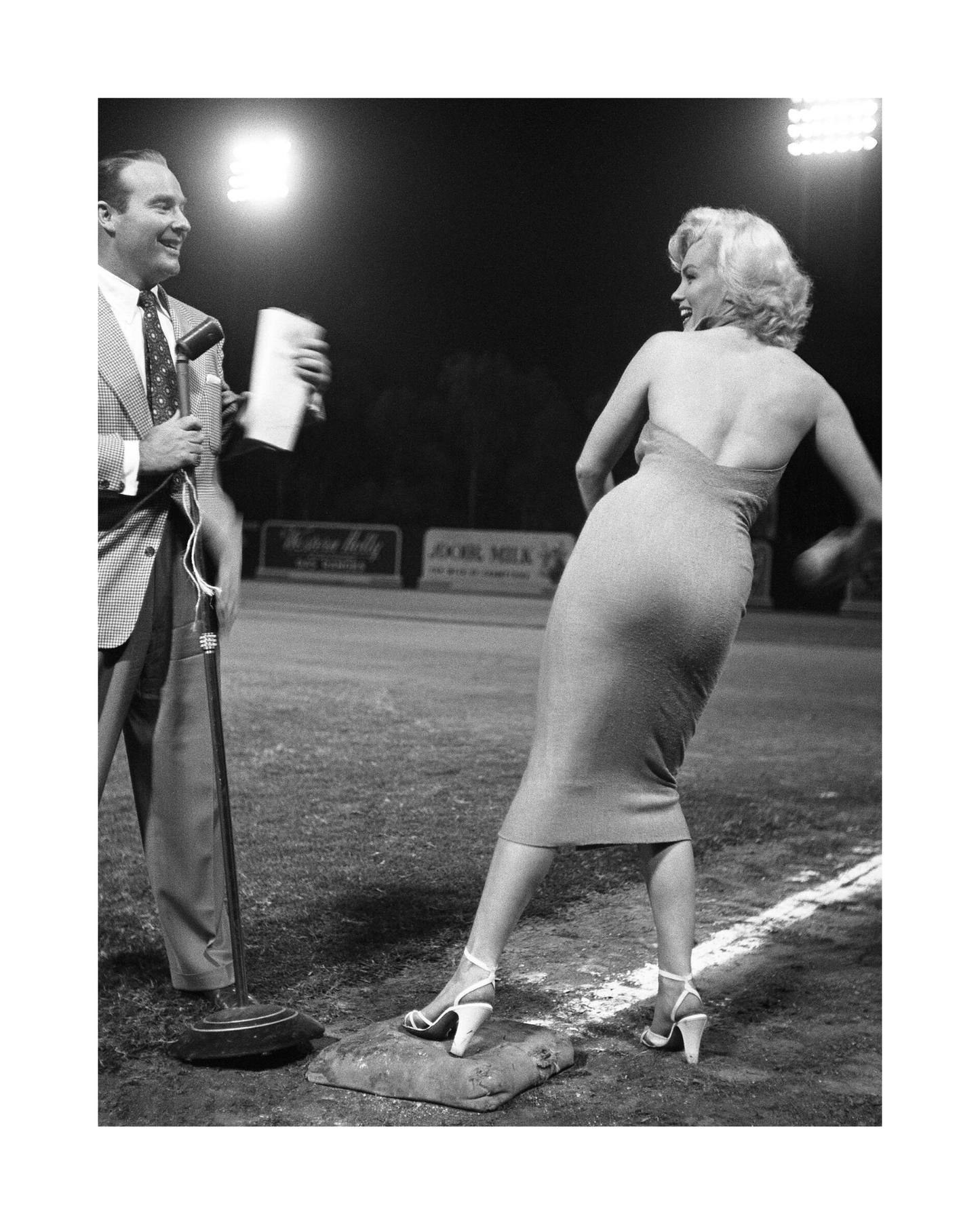 Marilyn Monroe at Dodger Stadium