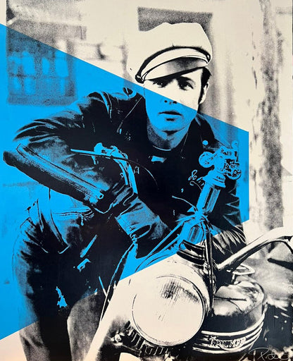 Marlon Brando on Bike - Peter Tunney Signed