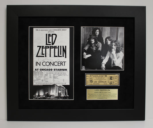Led Zeppelin Limited Edition 1980 Ticket Collectible