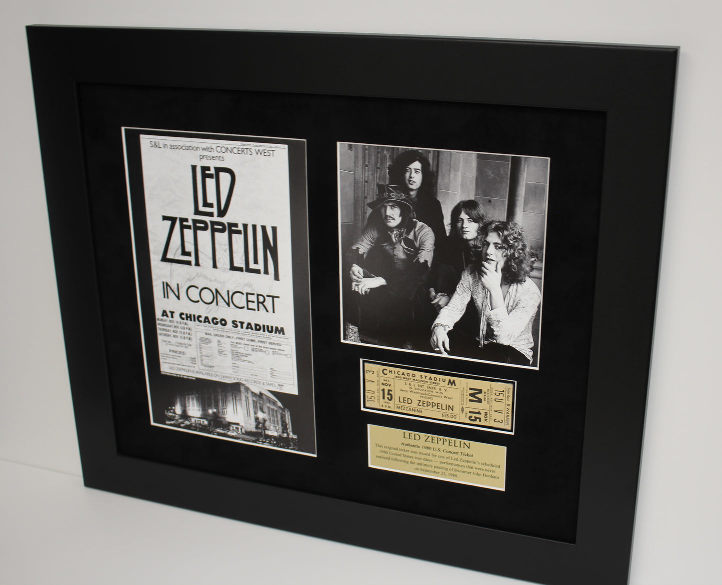 Led Zeppelin Limited Edition 1980 Ticket Collectible