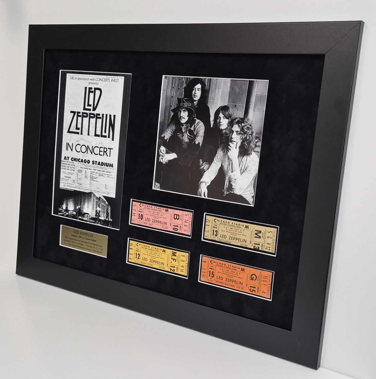 Led Zeppelin Limited Edition 1980 Ticket Collectible