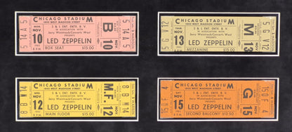 Led Zeppelin Limited Edition 1980 Ticket Collectible