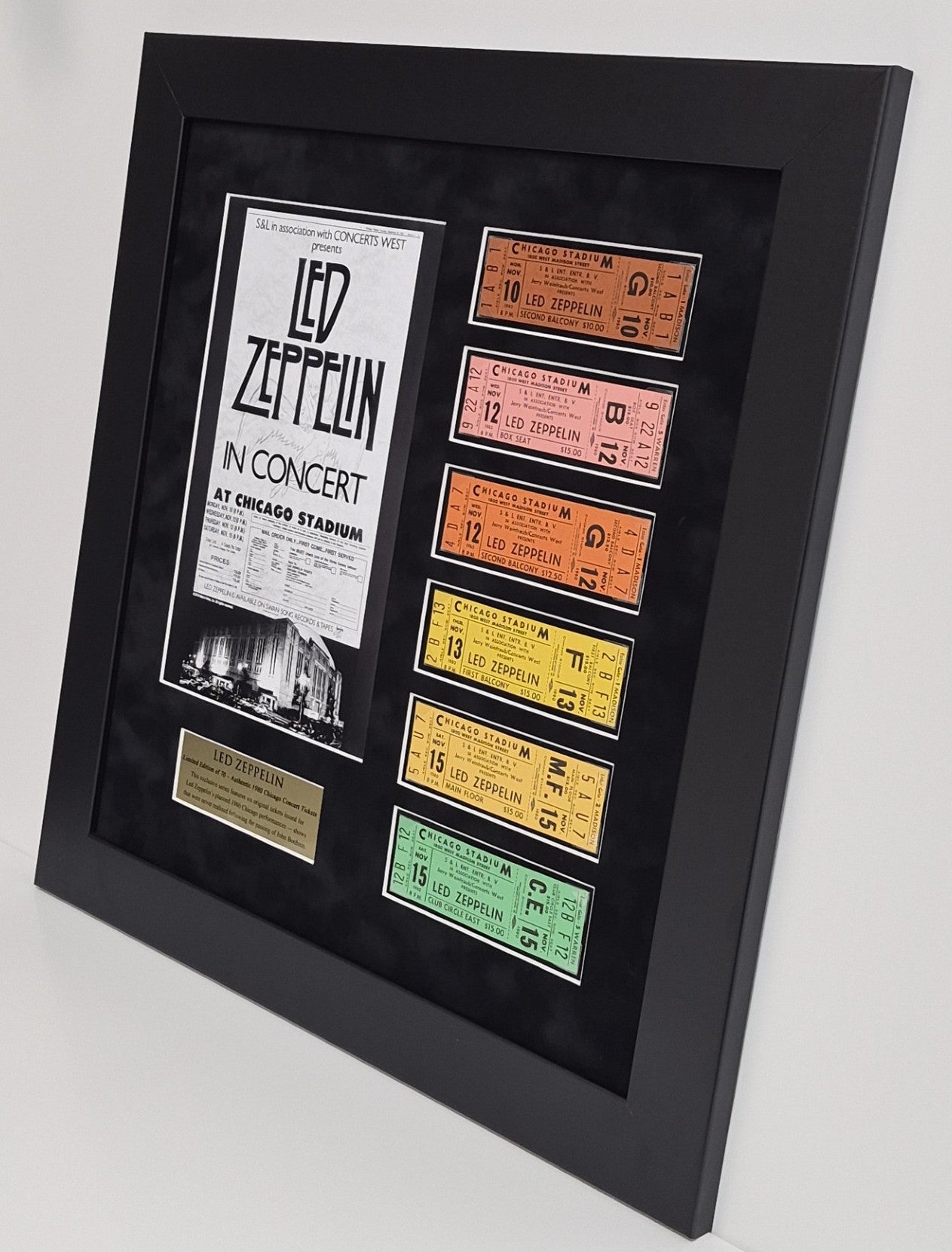 Led Zeppelin Limited Edition 1980 Ticket Collectible – Globe