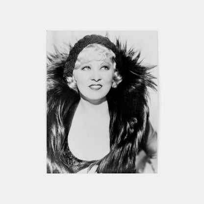 Mae West in Feather Dress