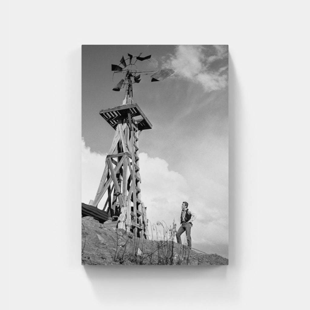 James Dean with Windmill in "Giant"