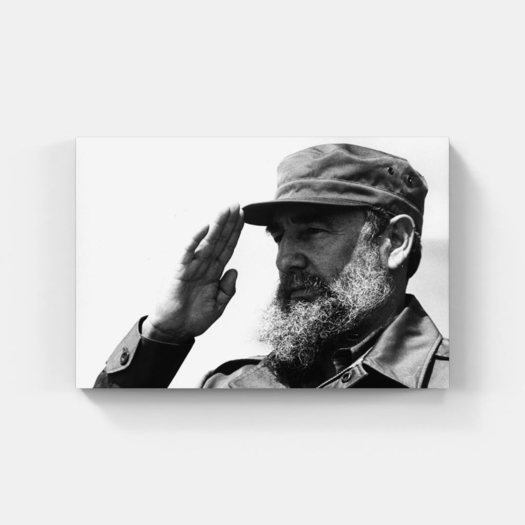 Fidel Castro Saluting