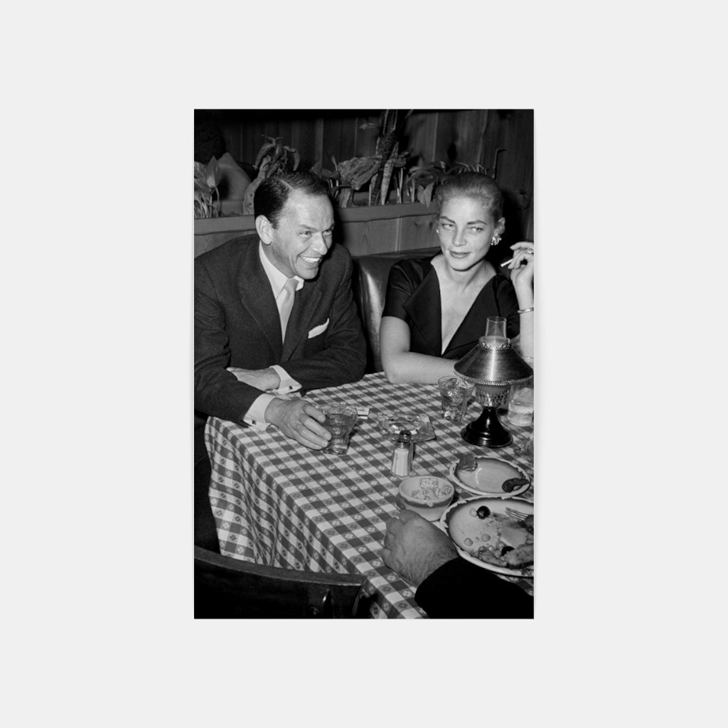 Frank Sinatra and Lauren Bacall at Villa Capri