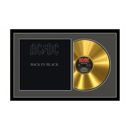 AC/DC - Back in Black - Framed Vinyl Album Collectible