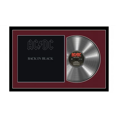 AC/DC - Back in Black - Framed Vinyl Album Collectible