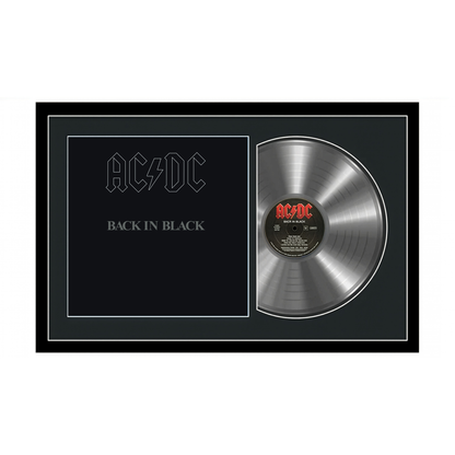 AC/DC - Back in Black - Framed Vinyl Album Collectible