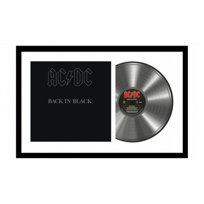 AC/DC - Back in Black - Framed Vinyl Album Collectible