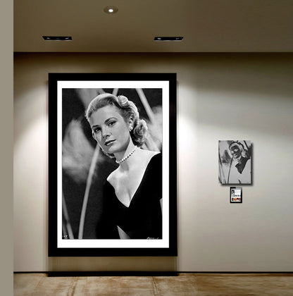 Grace Kelly - Photograph and Vintage Large Format Negative