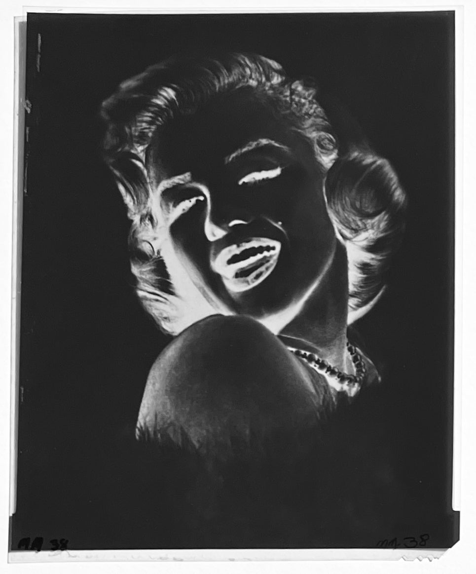 Marilyn Monroe - Photograph and Vintage Large Format Negative