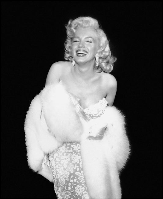 Marilyn Monroe Smiling in Fur